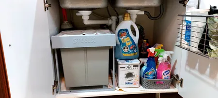 سطل زباله کابینتی مدل استیل ایکس