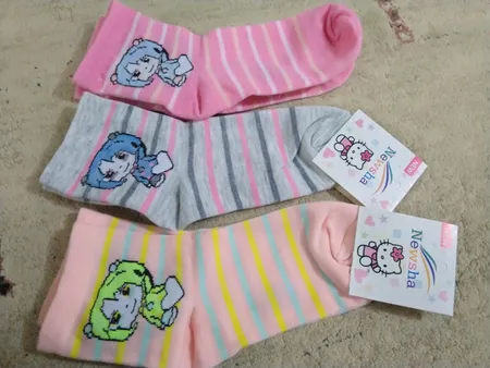 جوراب دخترانه نیوشا کد 1501 مجموعه 3 عددی