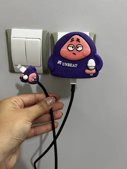 محافظ کابل و شارژر وال کیس طرح پاتریک مناسب برای شارژر 20W اپل