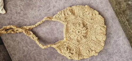 کیف بافتنی مدل کنفی