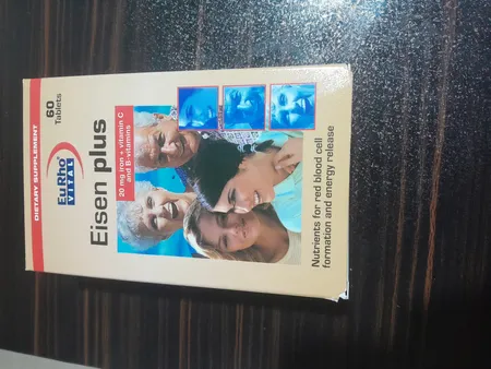 قرص آیزن پلاس یورو ویتال بسته 60 عددی