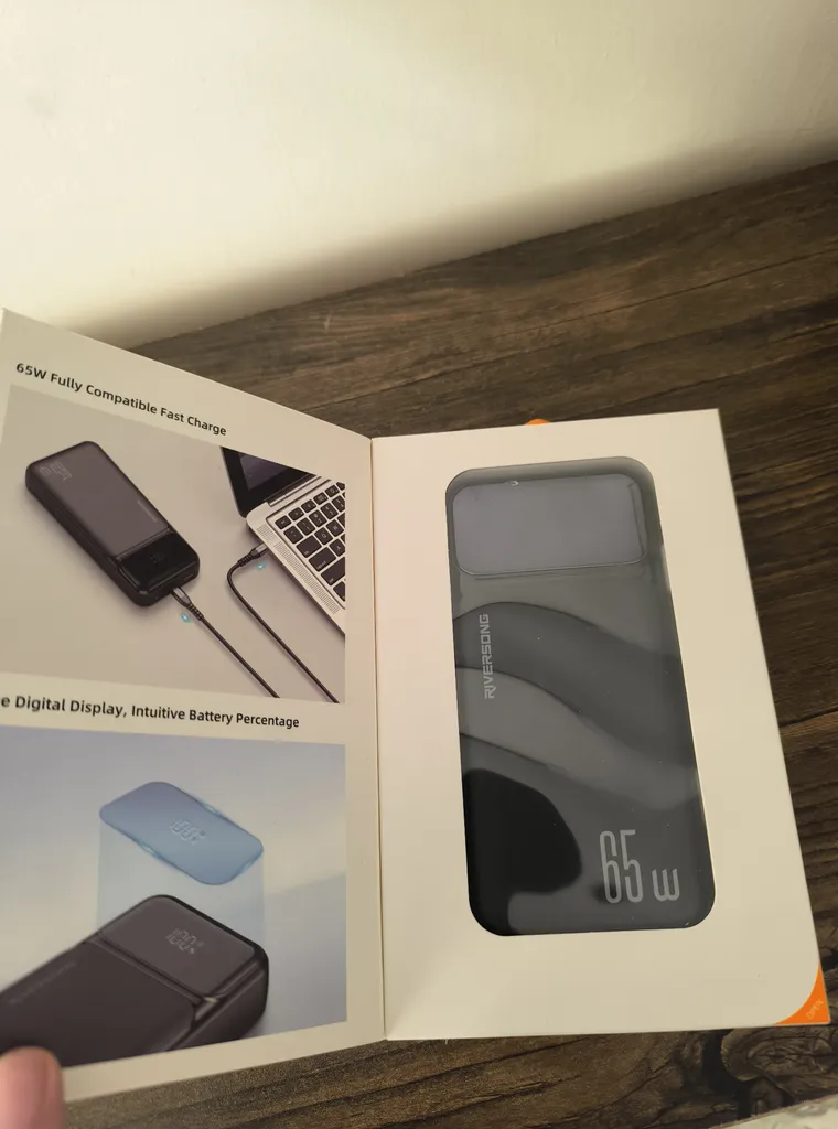 پاور بانک ریورسانگ مدل Phantom 65 pro PB103 ظرفیت 20000 میلی‌آمپر ساعت