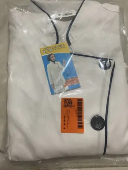 روپوش پزشکی زنانه خضرا مدل مروارید کد 32800