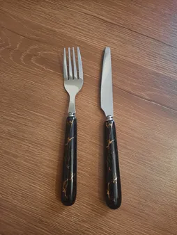 ست کارد و چنگال 12 پارچه مدل ماربل کد S1