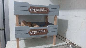 سبد سیب زمینی و پیاز مدل Vegtable مجموعه 2 عددی