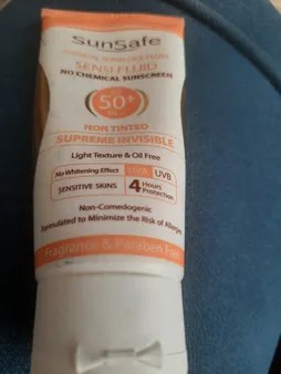 کرم ضدآفتاب سان‌سیف مدل سنسی فلوئید +SPF50، حجم 50 میلی‌لیتر