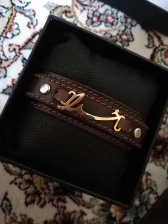 دستبند چرم وارک طرح خدا مدل نیکان کد rb236