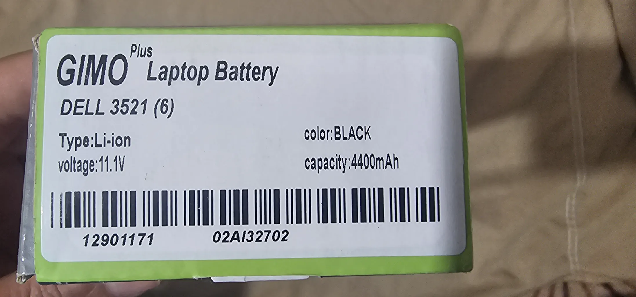 باتری لپ تاپ 6 سلولی مدل 3521 مناسب برای لپ تاپ دل Inspiron 3521/3421/5421/5521