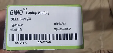 باتری لپ تاپ 6 سلولی مدل 3521 مناسب برای لپ تاپ دل Inspiron 3521/3421/5421/5521