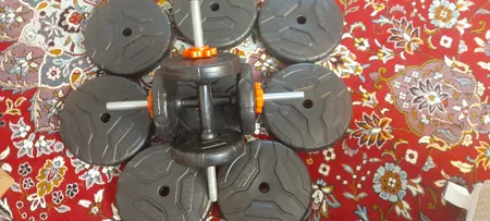 دمبل رادیس فیت مدل DVP-12-mix1 وزن 12 کیلوگرم بسته 2 عددی