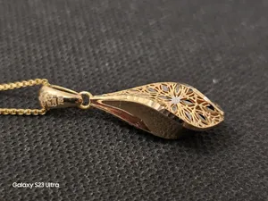 تجریه خرید آویز گردنبند طلا 18 عیار زنانه طلای مستجابی مدل آوا مخروطی کد 3683