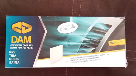 فیلتر کابین فیلتر دَم مدل ساده مناسب برای تیبا بسته دو عددی