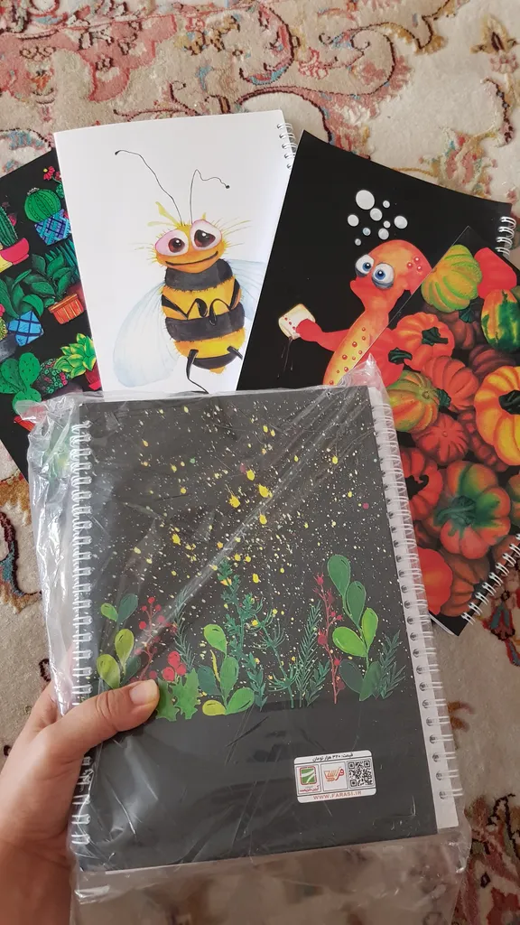 دفتر مشق 80 برگ انتشارات آیین شریعت کد 20 مجموعه 4 عددی