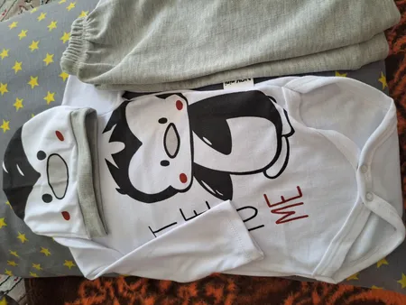 ست 3 تکه لباس نوزادی پسرانه مدل Pangu/07