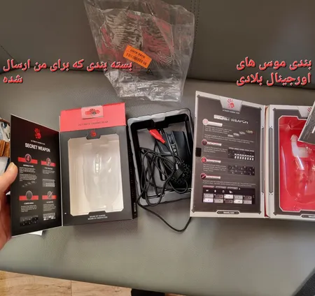 ماوس مخصوص بازی ای فورتک مدل A90
