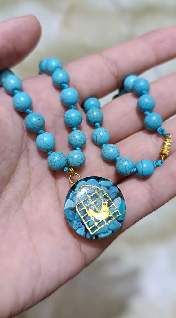 گردنبند زنانه آلتین هنر بزازیان مدل مرغ آمین