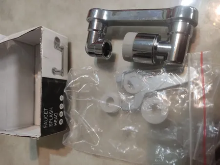 سرشیر آب مدل چرخشی مفصل دار بازویی برنجی 360