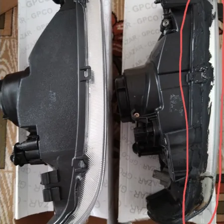 چراغ جلو خودرو گازار مدل JT123 مناسب برای پراید 131 بسته دو عددی