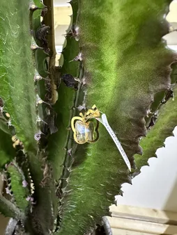 آویز گردنبند طلا 18 عیار زنانه ناریا مدل پروانه رنگ زرد