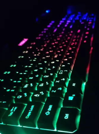 کیبورد گیمینگ هیسکا مدل HX-KEG400 RGB، سوییچ ممبران، Full-Size نورپردازی RGB