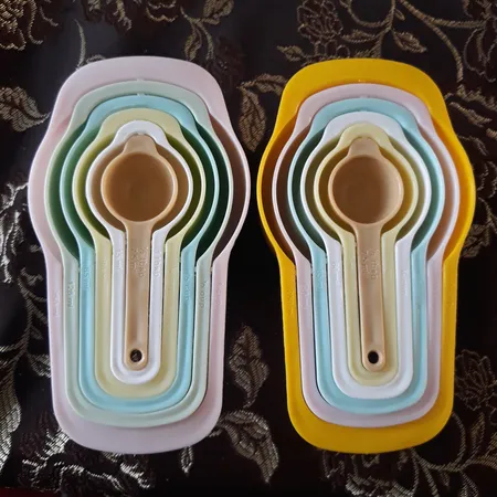 ست پیمانه اندازه‌گیری مدل رنگارنگ مجموعه 6 عددی