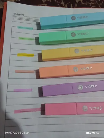 ماژیک علامت گذار ژیخوآ مدل پاستیلی بسته 6 عددی