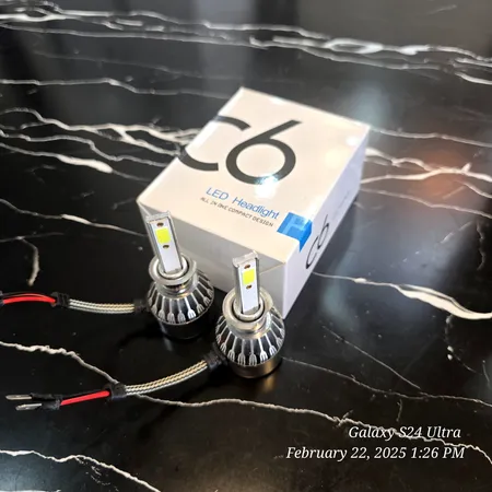 لامپ هدلایت خودرو مدل C6 H1 بسته دو عددی