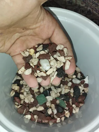 سنگ تزیینی آکواریوم مدل 5col وزن 1کیلوگرم