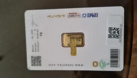 شمش طلا 24 عیار توکنیکو مدل GON-1