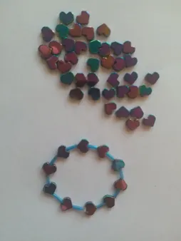 ریسه سنگ هماتیت طرح قلب کد Mn04