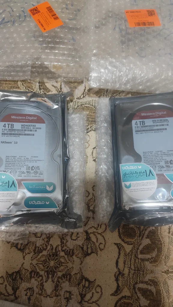 هارددیسک اینترنال وسترن دیجیتال مدل Red WD40EFRX ظرفیت 4 ترابایت