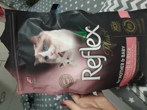 تجریه خرید غذای خشک گربه رفلکس مدل مادر و بچه وزن 1.5 کیلوگرم