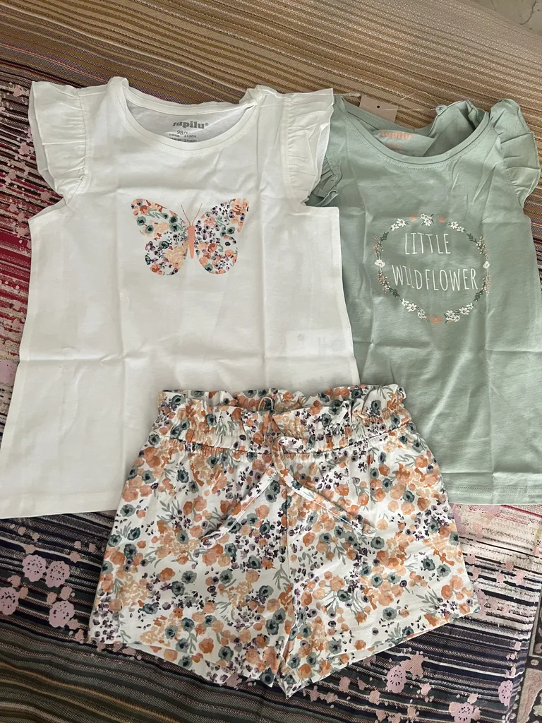 شلوارک دخترانه لوپیلو مدل گل گلی بهاری