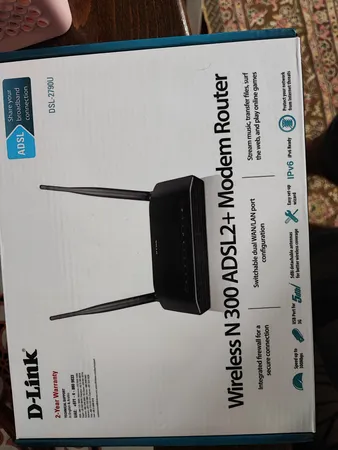 مودم روتر ADSL2 Plus بی‌ سیم N300 دی-لینک مدل DSL-2740U