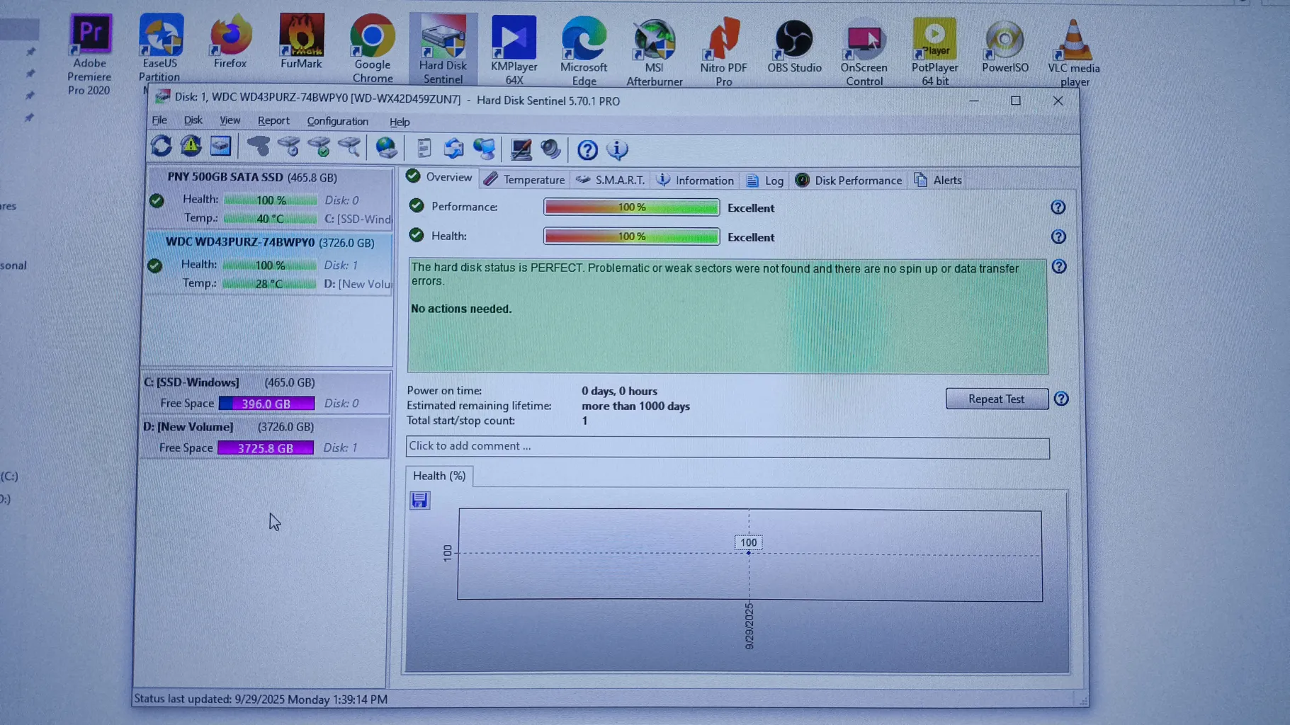 هارددیسک اینترنال وسترن دیجیتال مدل PURPLE WD43PURZ ظرفیت 4 ترابایت