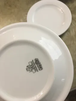 پیش دستی چینی زرین ایران مدل دسر خوری هتلی 49 کد 16 درجه عالی بسته 6 عددی