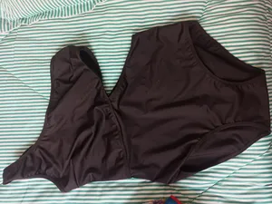 تجریه خرید مایو زنانه مدل یقه رومی بغل باز