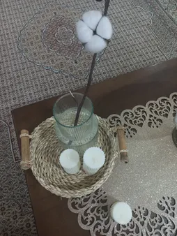 گلدان شیشه ای مدل دکوری کد 01