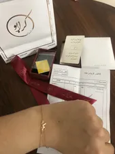 تجریه خرید دستبند زنجیری طلا 18 عیار زنانه کرابو مدل پاپیون کد Kr102247