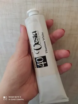 رنگ روغن وستا مدل Titanium White 40 حجم 120 میلی لیتر