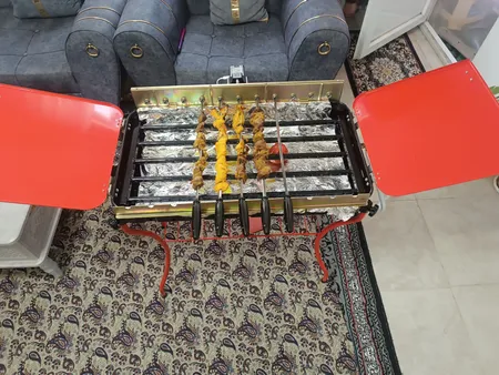 کباب پز مه پویا مدل دوگانه سوز  کد BRB-M111