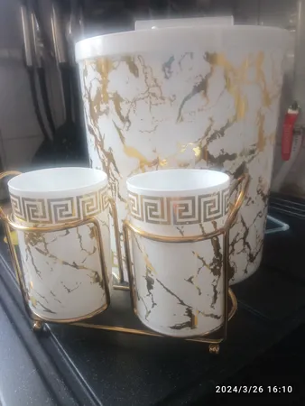 سطل زباله کابینتی مدل ماربل