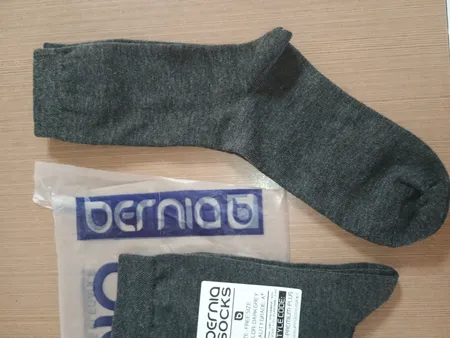 جوراب ساق بلند مردانه برنیا مدل نخ پنبه پریمیوم پلاس کد BRS-PREMIUM-PLUS-3 بسته 3 عددی