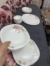 تجریه خرید سرویس غذاخوری 25 پارچه 6 نفره گلدن اوپال مدل قالب کارین طرح نسترن