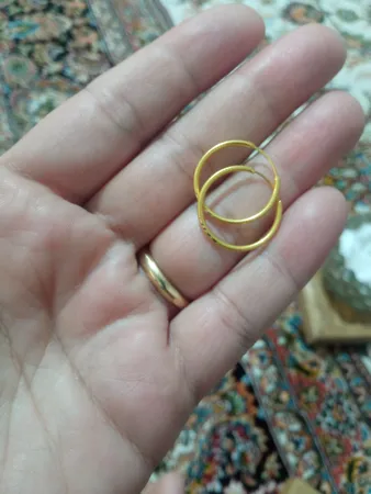 گوشواره طلا 18 عیار زنانه دوست خوب مدل dk527