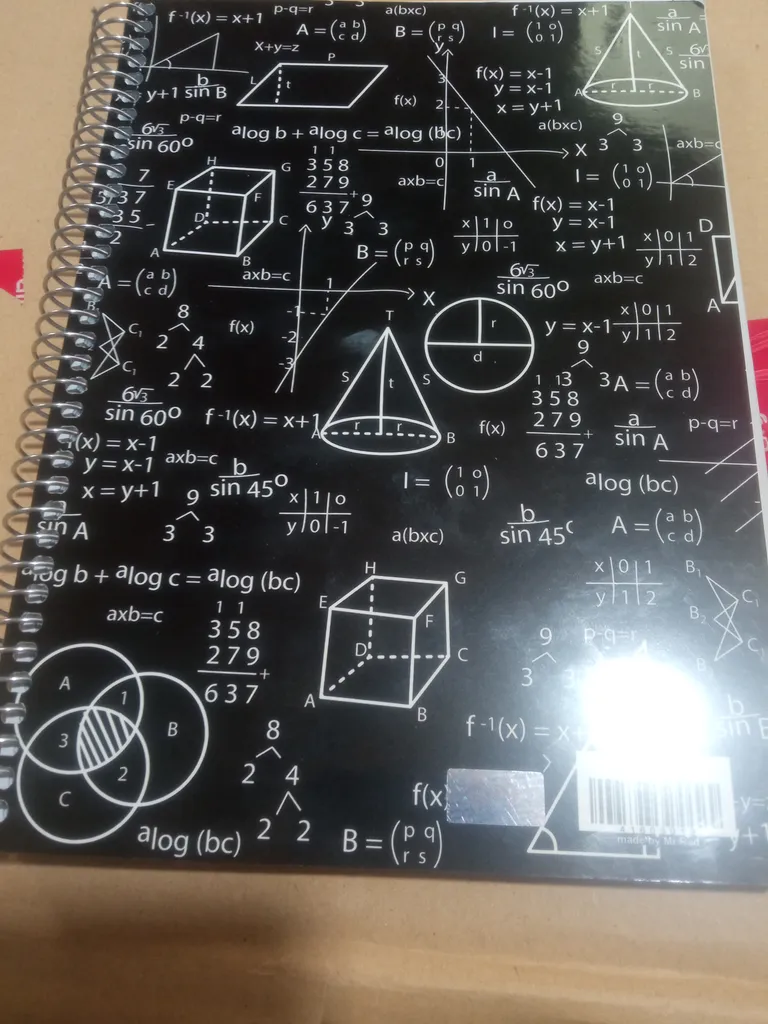 دفتر مشق 100 برگ مستر راد مدل ریاضی طرح دلتا کد fiory 2064