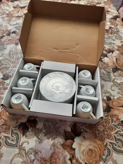 ست فنجان و نعلبکی 12 پارچه شرکت صنایع چینی تقدیس مدل RL60