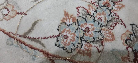 زنجیر طلا 18 عیار زنانه طلای مستجابی مدل طنابی کد Z45