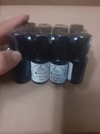رنگ رزین فیلو مدل transparent بسته 12 عددی حجم 10 میلی لیتر
