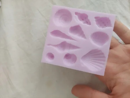 قالب مالد فوندانت مدل صدف دریایی